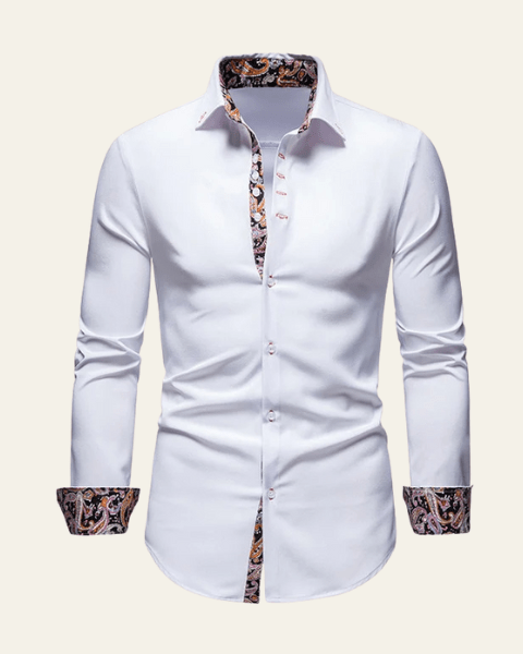Camicia Uomo a Quadri con Bottoni Misto Versatile