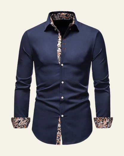Camicia Uomo a Quadri con Bottoni Misto Versatile