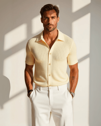 Polo Uomo Elegante in Cotone Knit Premium Estiva Setosa