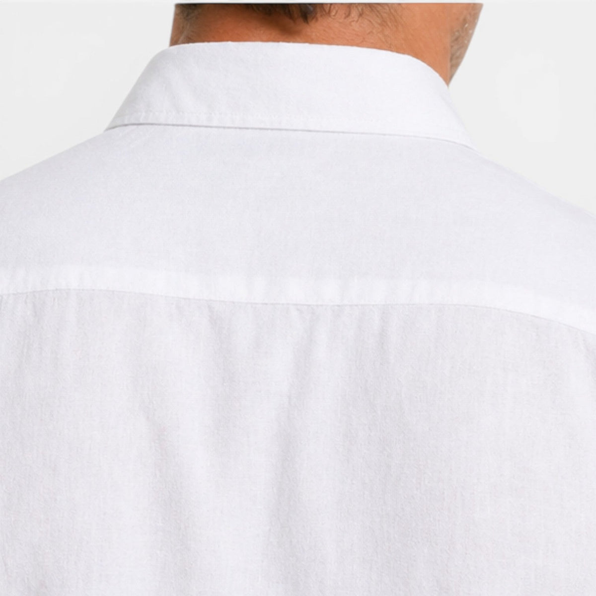 Camicia Lino Uomo Manica Corta Traspirante Classica Estiva