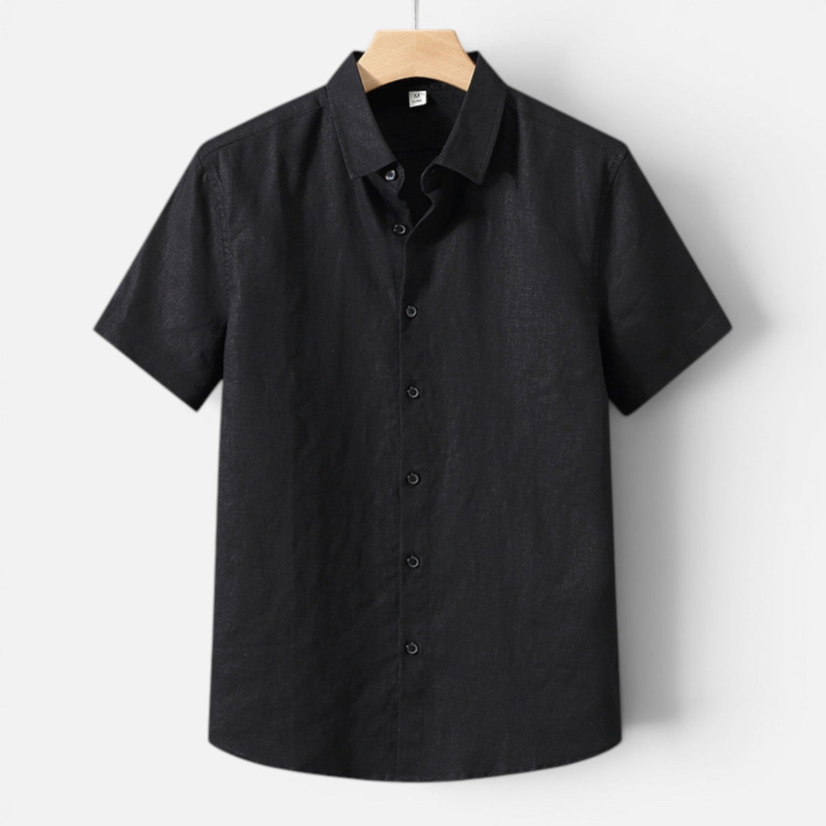 Camicia Lino Uomo Manica Corta Traspirante Classica Estiva