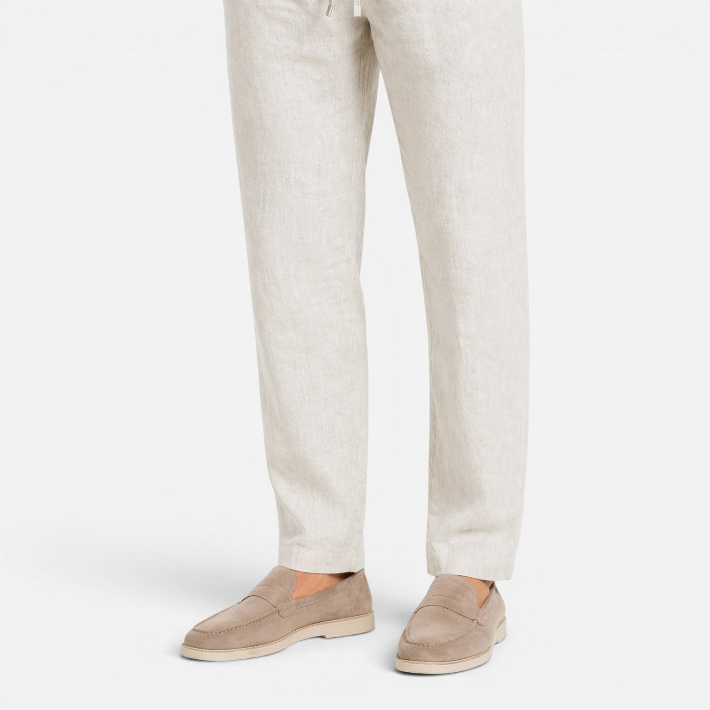Completo Lino Uomo Due Pezzi Estivo Camicia e Pantaloni
