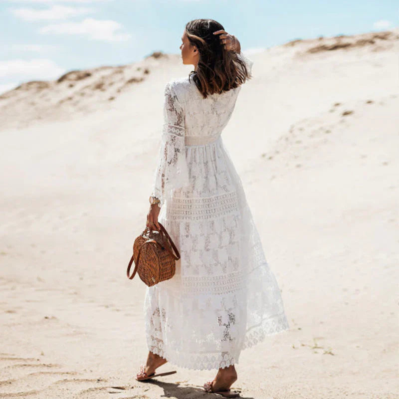 Abito Lungo Donna in Pizzo Boho