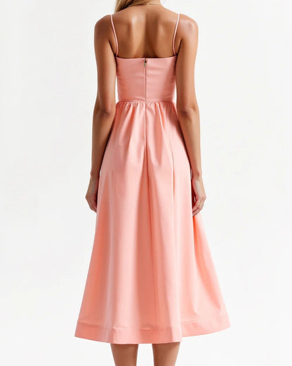 Abito Midi Donna Plissettato
