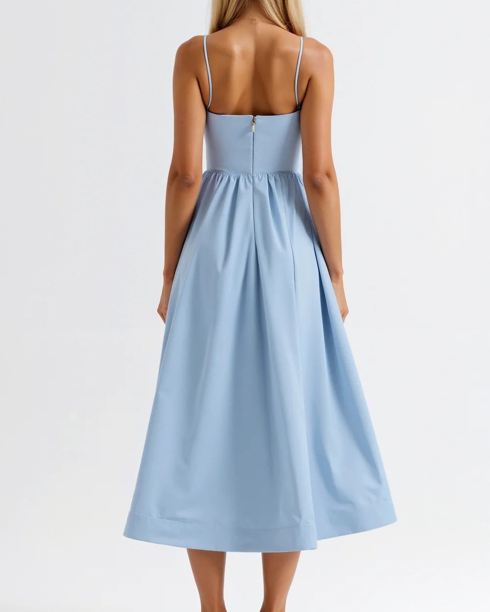 Abito Midi Donna Plissettato
