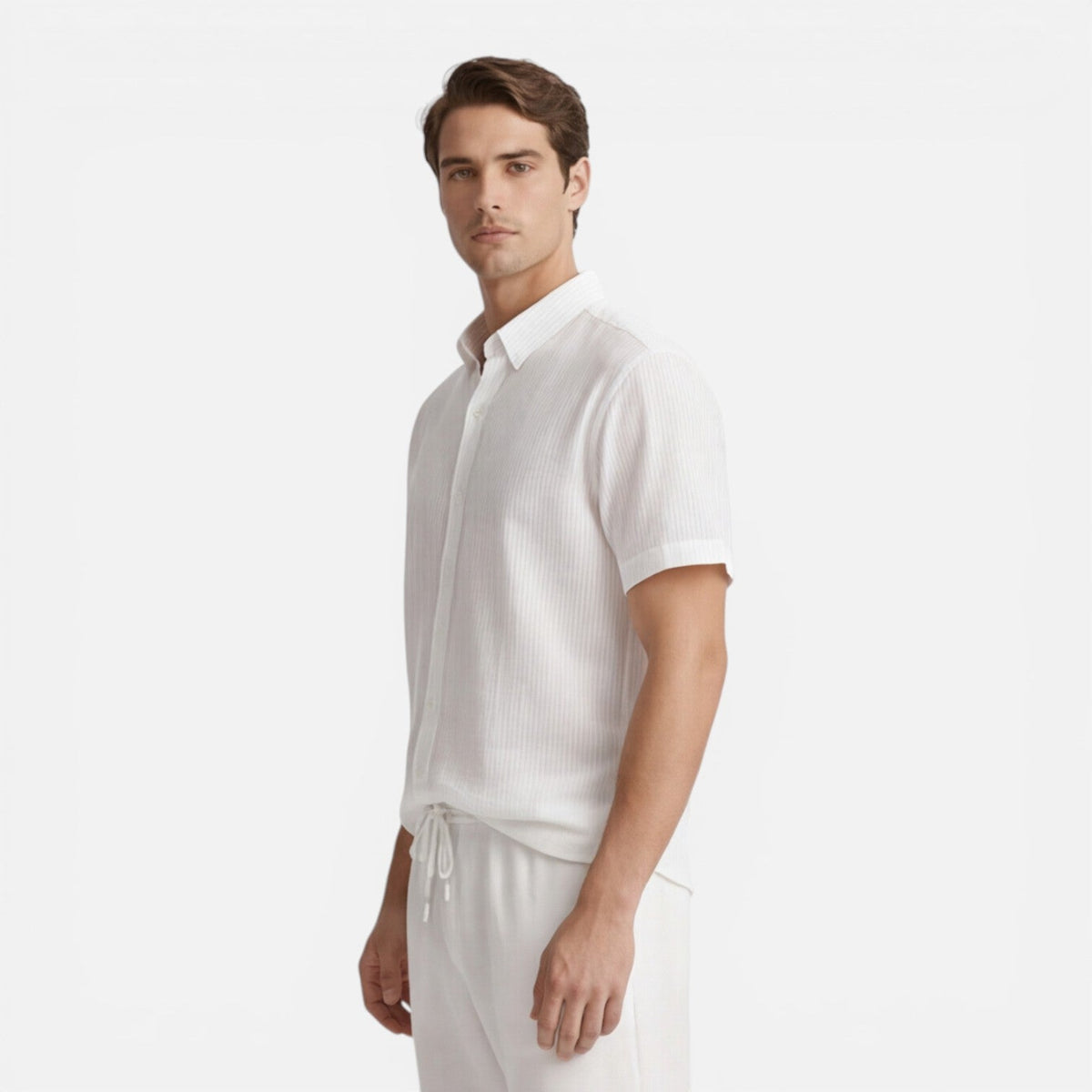 Completo Uomo Due Pezzi Camicia Maniche Corte e Pantaloni