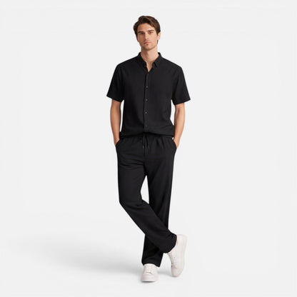 Completo Uomo Due Pezzi Camicia Maniche Corte e Pantaloni
