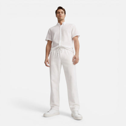 Completo Uomo Due Pezzi Camicia Maniche Corte e Pantaloni