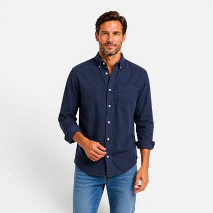 Camicia Uomo Classica con Bottoni Casual Versatile