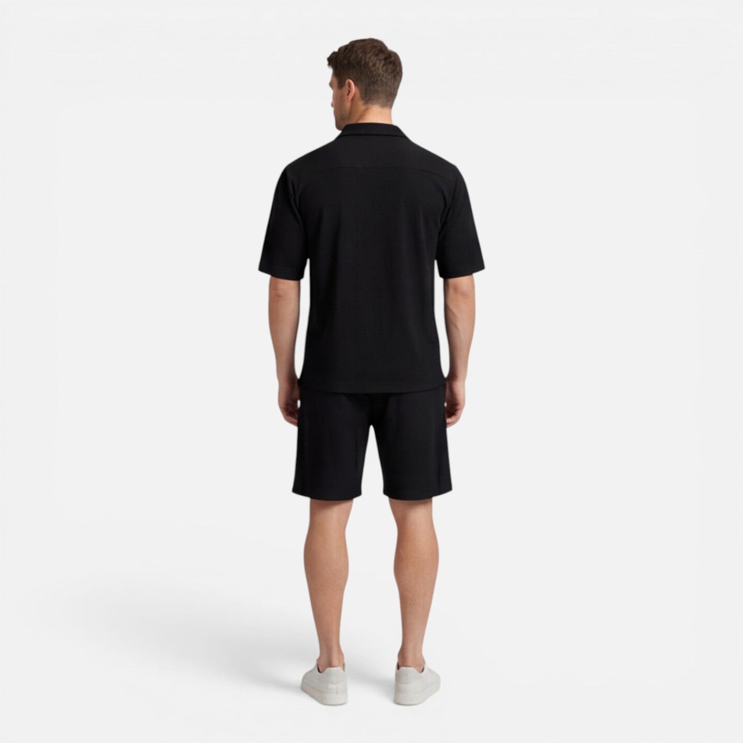 Completo Uomo in Velluto a Coste Camicia e Shorts Estivo