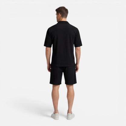 Completo Uomo in Velluto a Coste Camicia e Shorts Estivo