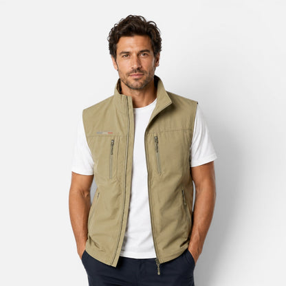 Gilet Uomo Outdoor con Tasche Zip