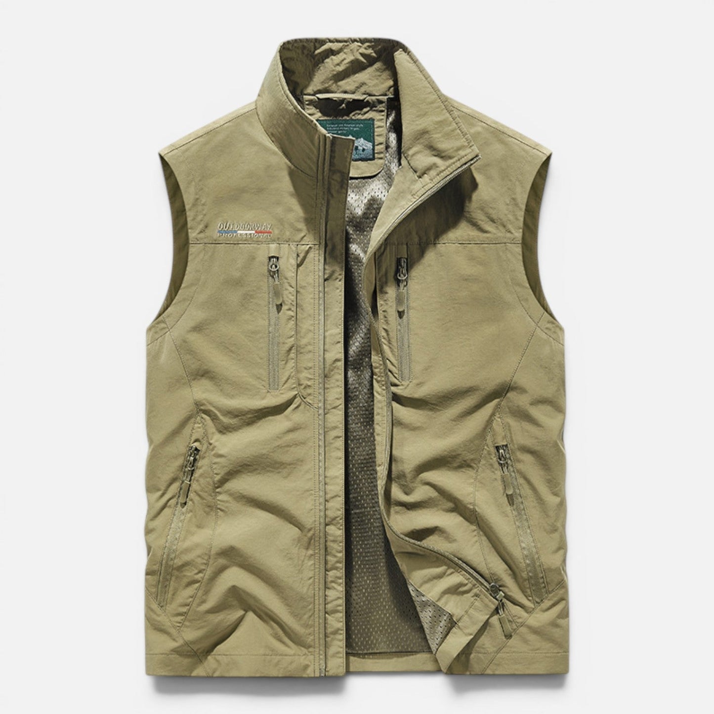 Gilet Uomo Outdoor con Tasche Zip