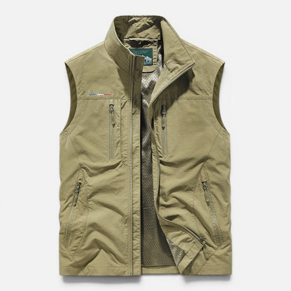 Gilet Uomo Outdoor con Tasche Zip
