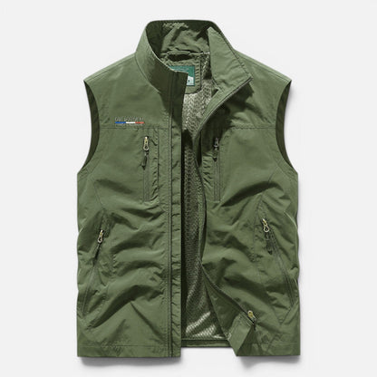 Gilet Uomo Outdoor con Tasche Zip