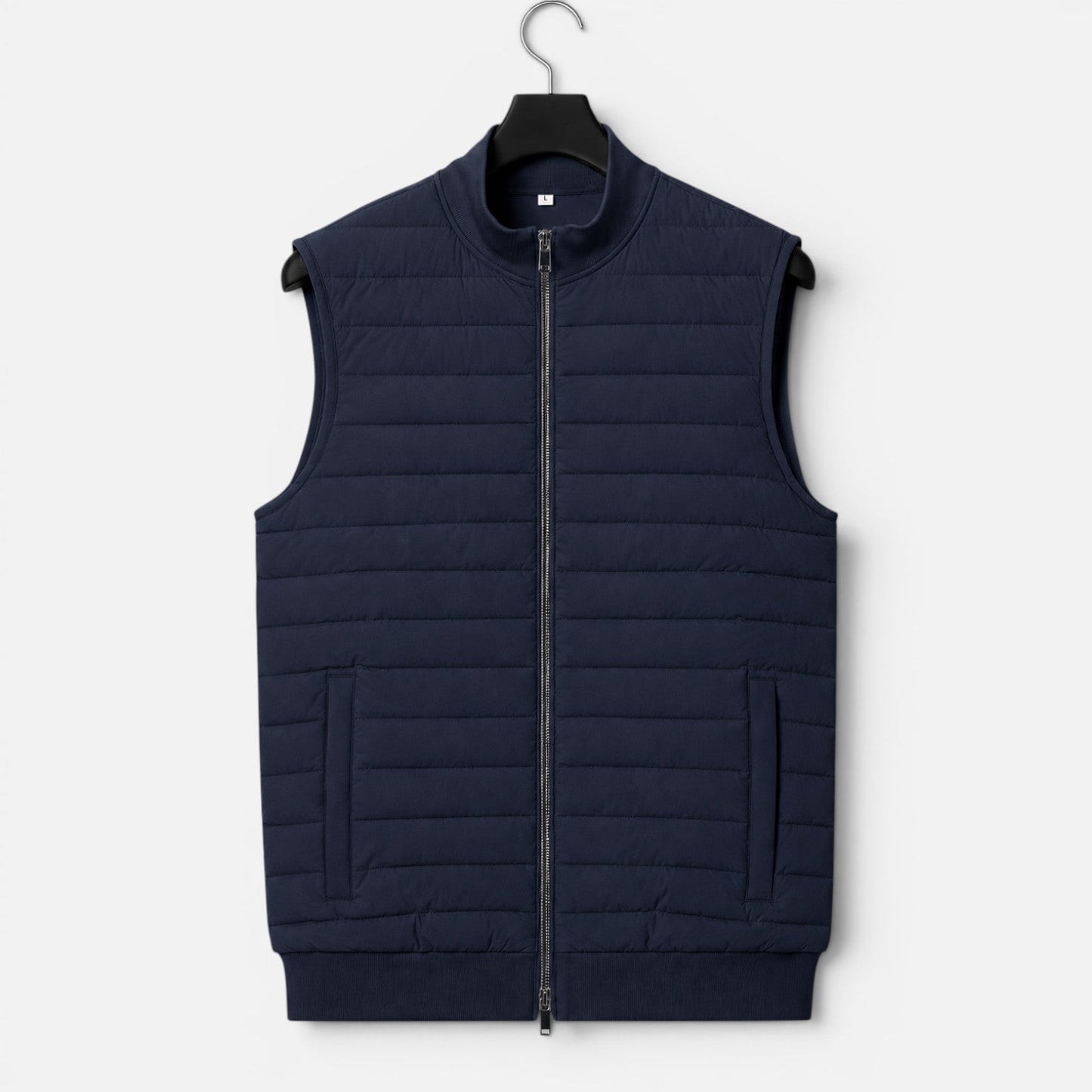 Gilet Uomo Trapuntato con Collo Alto