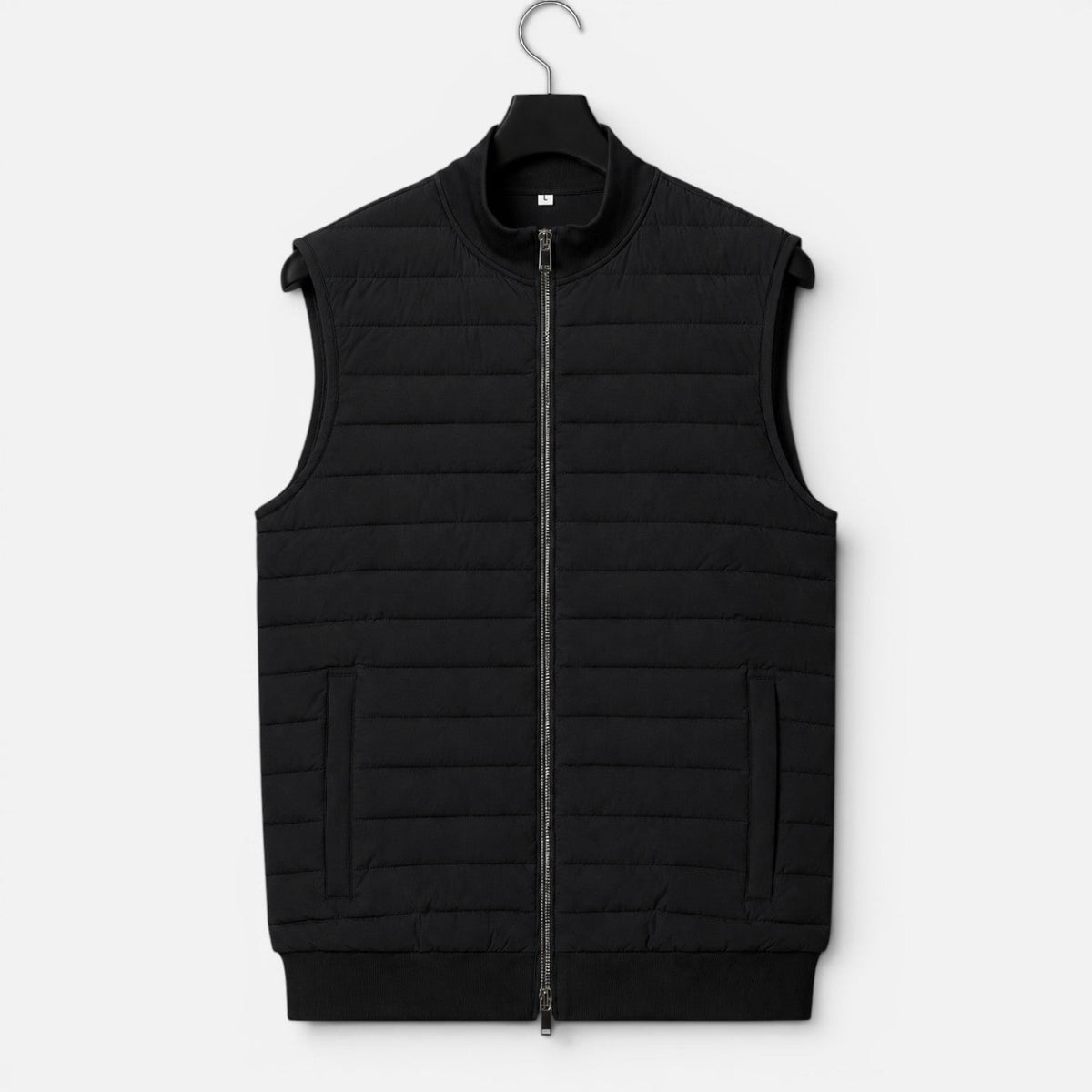Gilet Uomo Trapuntato con Collo Alto