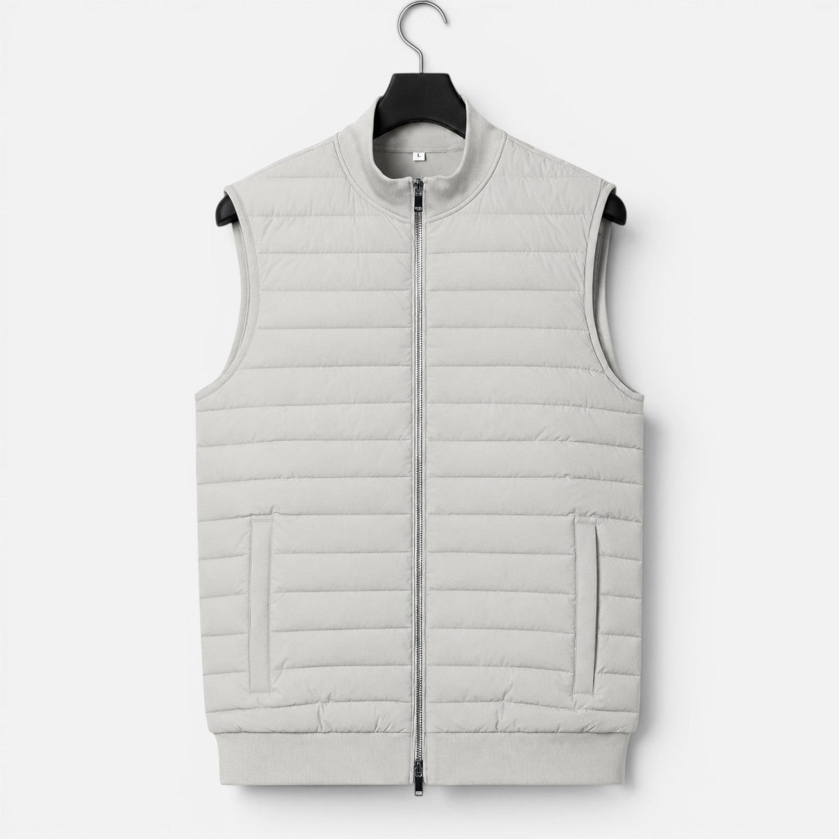 Gilet Uomo Trapuntato con Collo Alto