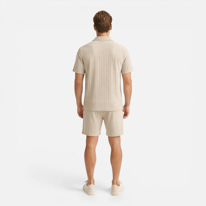 Completo Uomo Camicia e Shorts Traspirante Estivo