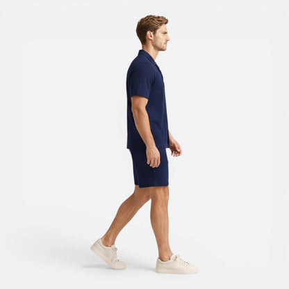Completo Uomo Camicia e Shorts Traspirante Estivo