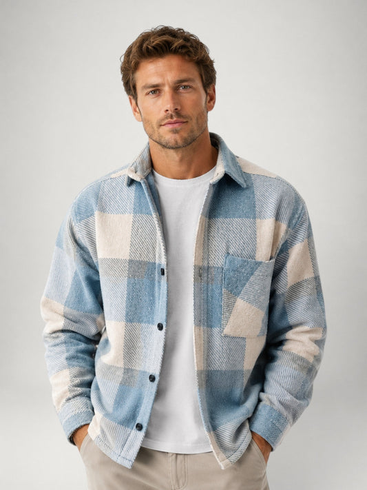 Camicia Uomo in Flanella a Quadri