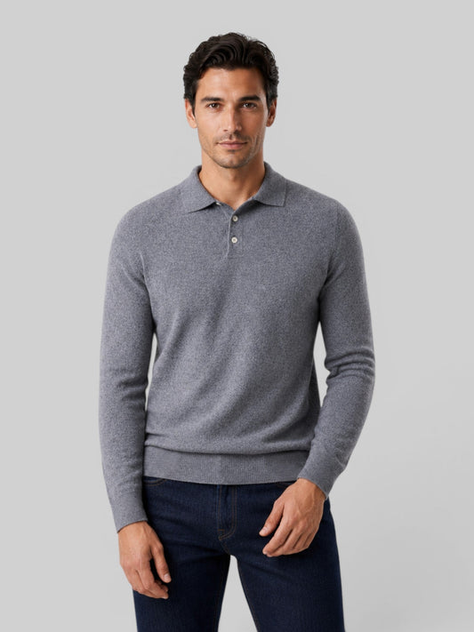 Maglione Polo Uomo Effetto Lana