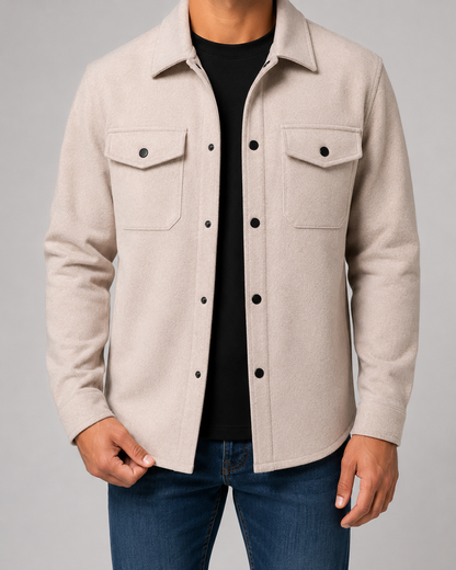 Giacca Camicia Uomo Utility con Tasche
