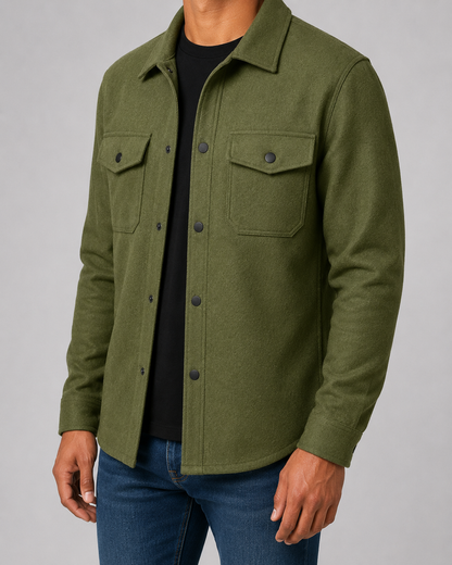 Giacca Camicia Uomo Utility con Tasche