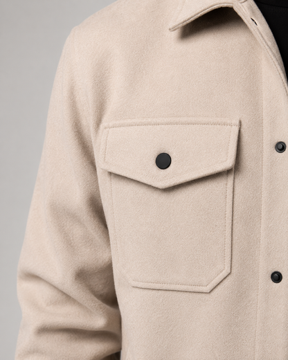 Giacca Camicia Uomo Utility con Tasche