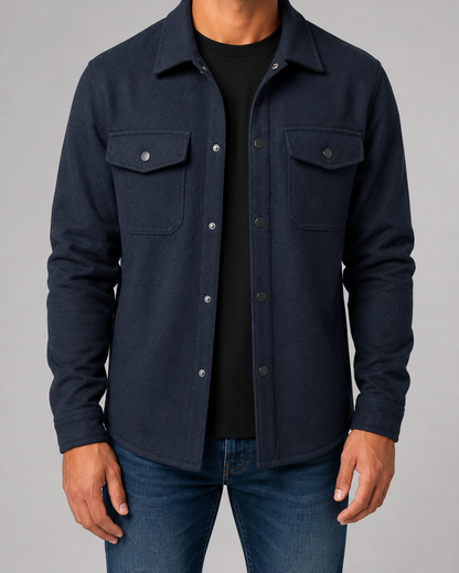 Giacca Camicia Uomo Utility con Tasche