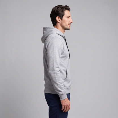 Gilet Uomo in Pile con Cappuccio Antivento Autunnale