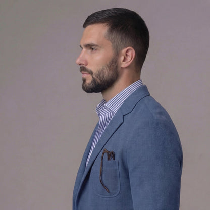 Blazer Uomo in Lino Casual Destrutturato
