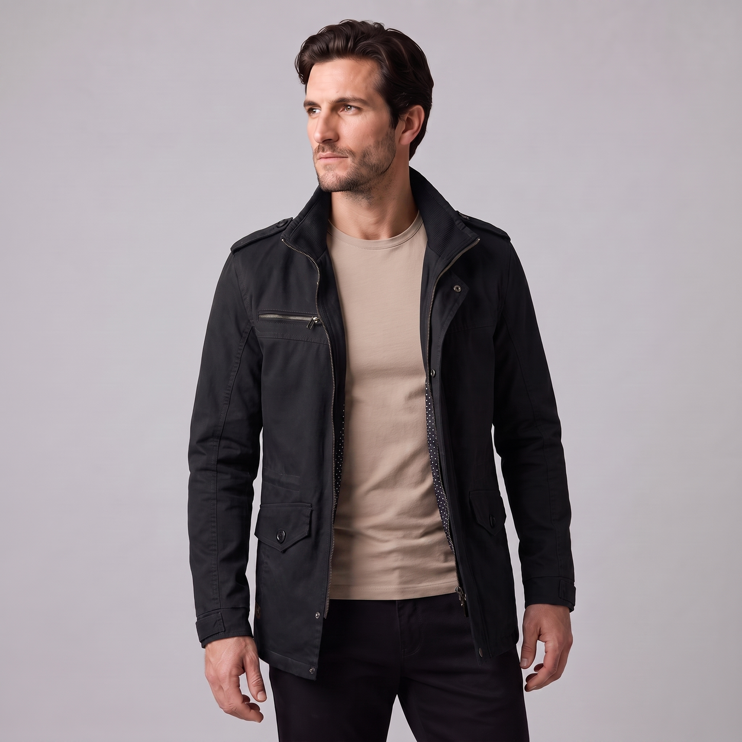 Giacca Uomo Imbottita Slim con Spalline