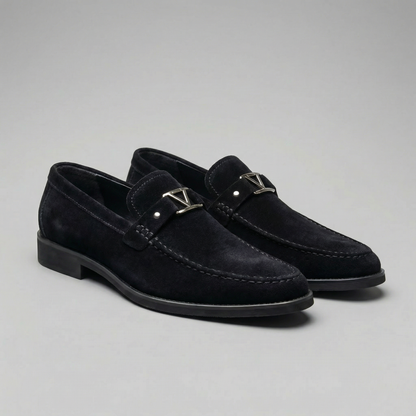 Mocassini Uomo Eleganti Business Effetto Camoscio