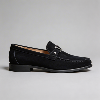 Mocassini Uomo Eleganti Business Effetto Camoscio