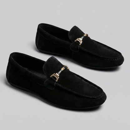 Mocassini Uomo Slip-On Eleganti Effetto Camoscio