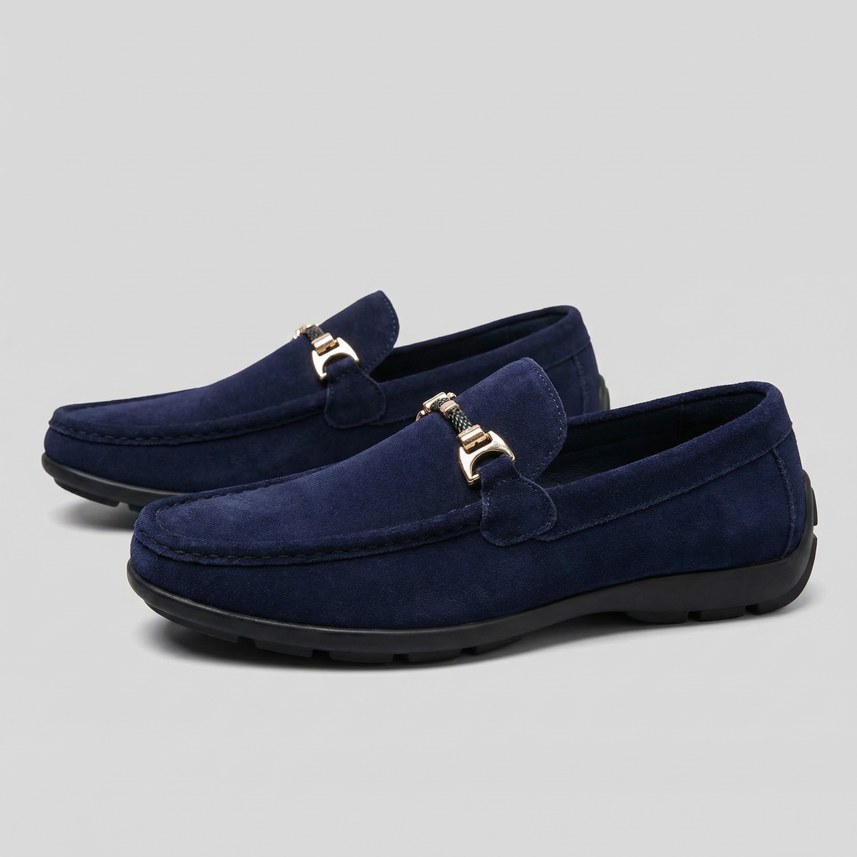 Mocassini Uomo Slip-On Eleganti Effetto Camoscio