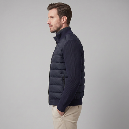 Piumino Uomo con Maniche in Maglia