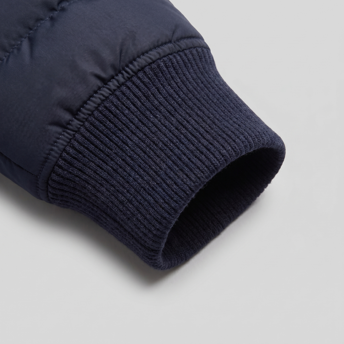 Piumino Uomo con Maniche in Maglia