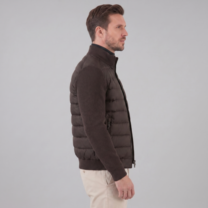 Piumino Uomo con Maniche in Maglia