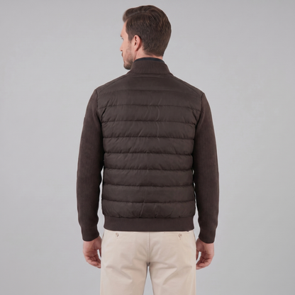 Piumino Uomo con Maniche in Maglia