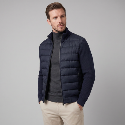 Piumino Uomo con Maniche in Maglia