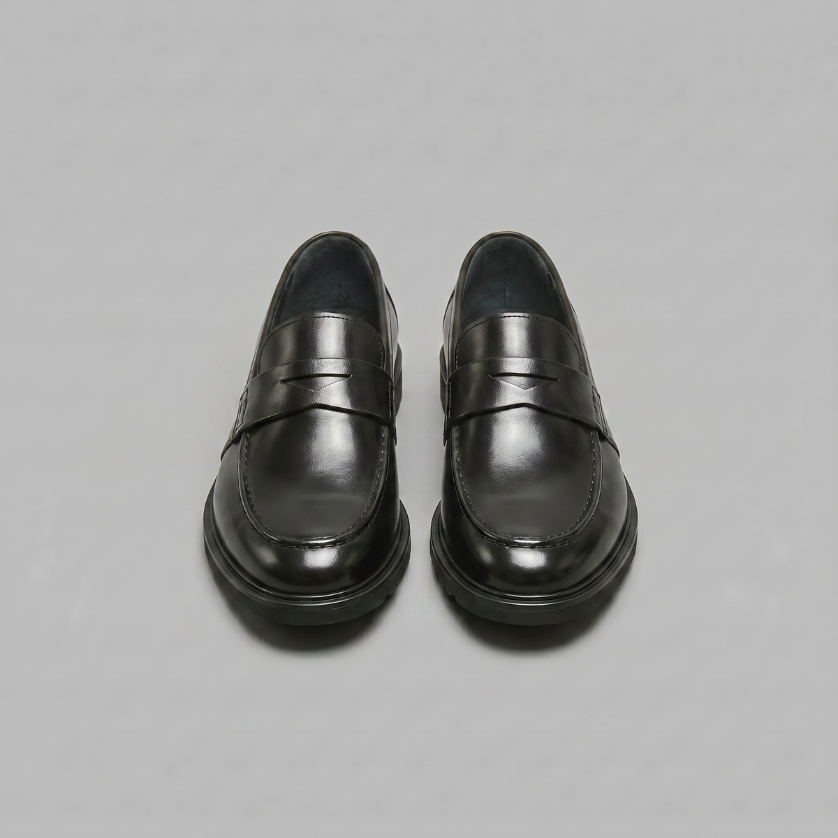 Mocassini Uomo Penny Effetto Pelle Suola Chunky