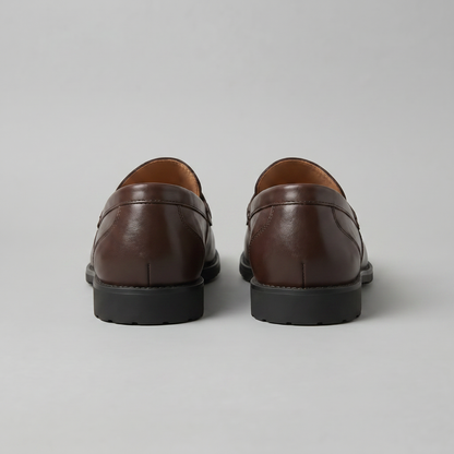 Mocassini Uomo Penny Effetto Pelle Suola Chunky