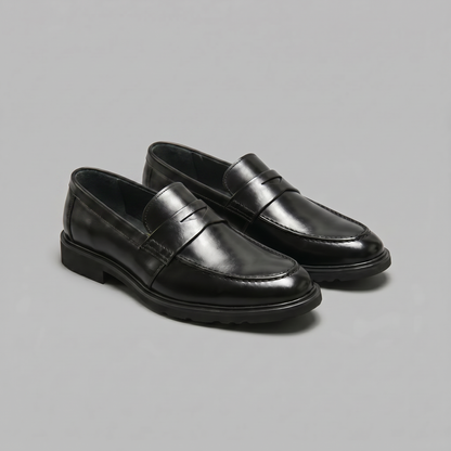 Mocassini Uomo Penny Effetto Pelle Suola Chunky