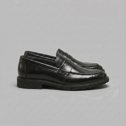 Mocassini Uomo Penny Effetto Pelle Suola Chunky