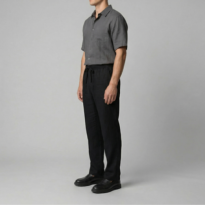 Pantaloni Uomo in Lino Slim Fit Leggeri