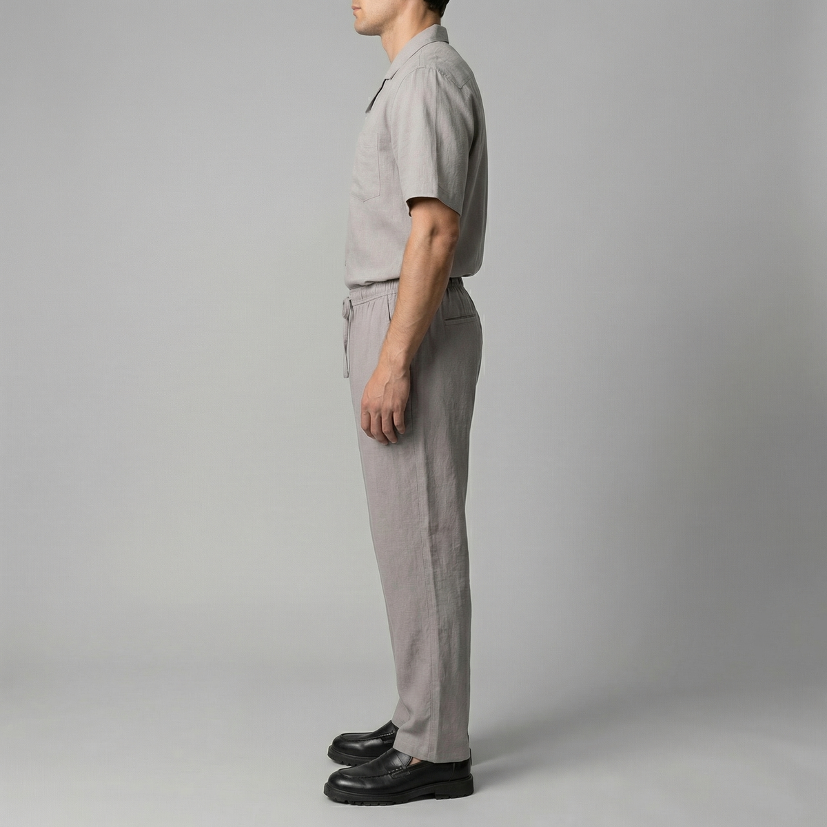Pantaloni Uomo in Lino Slim Fit Leggeri