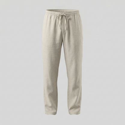 Pantaloni Uomo in Lino Slim Fit Leggeri