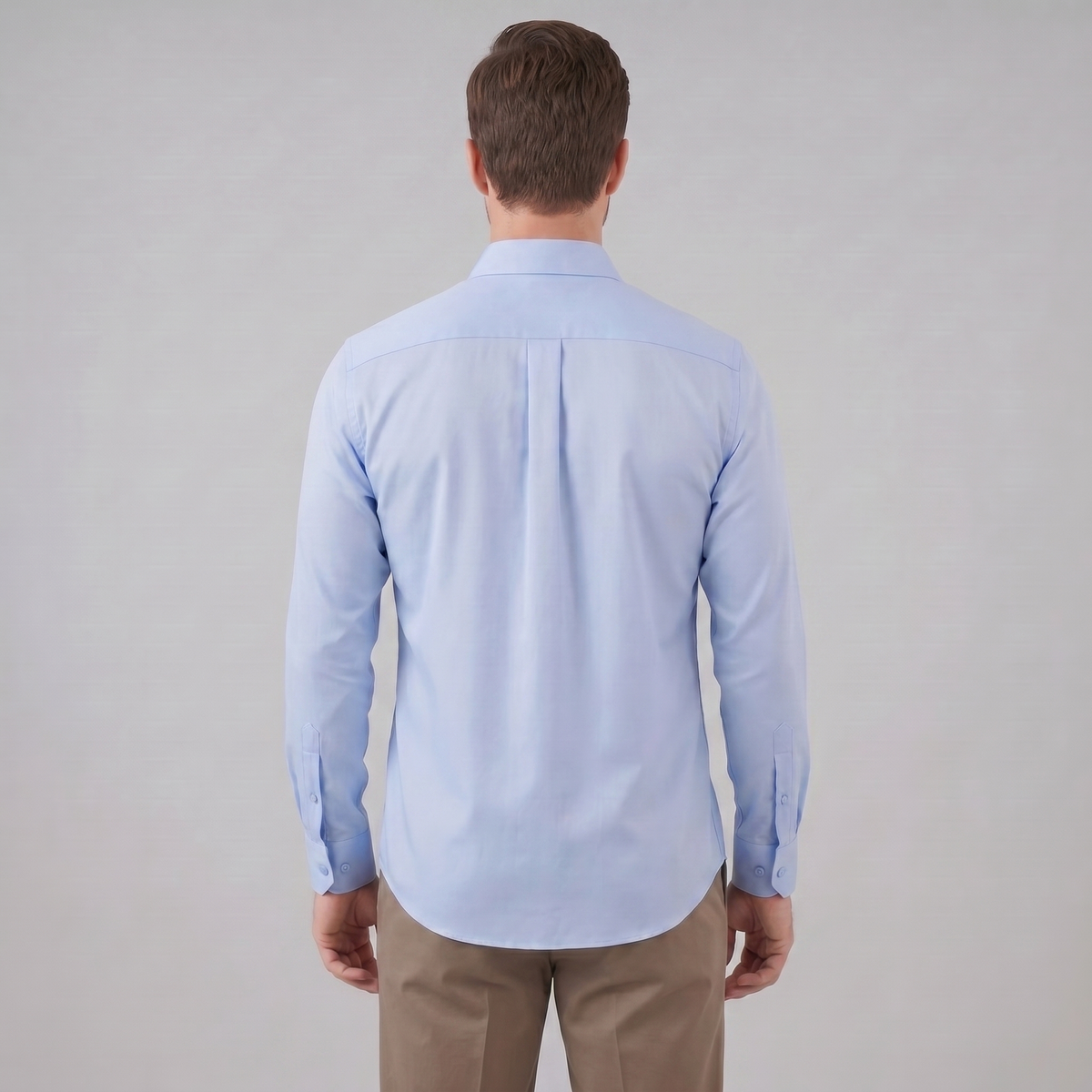 Camicia Uomo Elegante Slim Fit Maniche Lunghe Business
